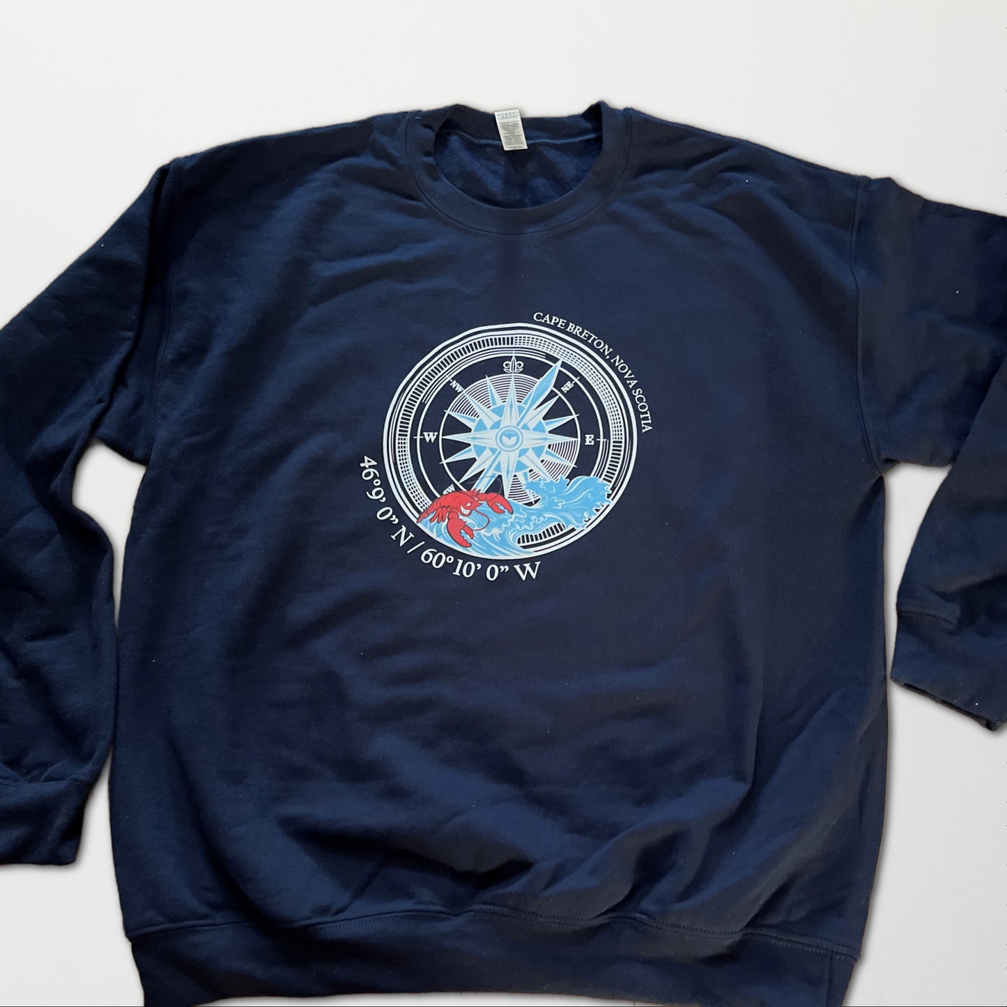 Cape Breton Compass Full Front Crew Neck Sweatshirt