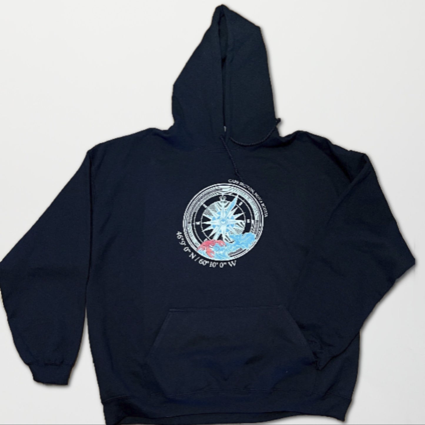 Cape Breton Compass Design Full Front Hoodie